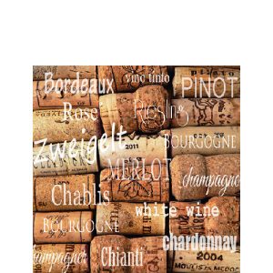 Cocktail Napkin - Wine Corks