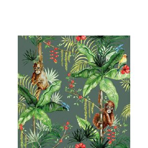 Cocktail Napkin - Orangutan GREEN