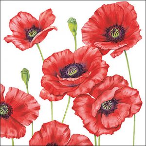 Lunch Napkin - Romantic Poppy
