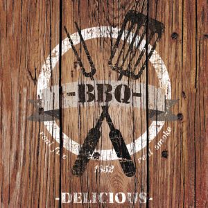 Lunch Napkin - Barbecue Time BROWN