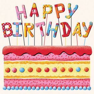 Lunch Napkin - Birthday Cake