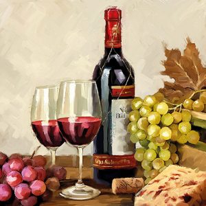 Lunch Napkin - Wine and Grapes