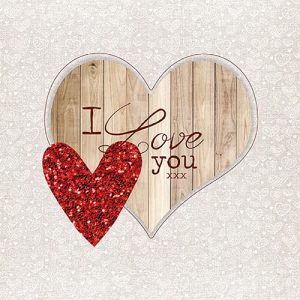 Lunch Napkin - I Love You