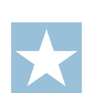Cocktail Napkin - Star LIGHT BLUE