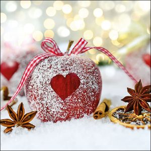 Lunch Napkin - Heart On Apple