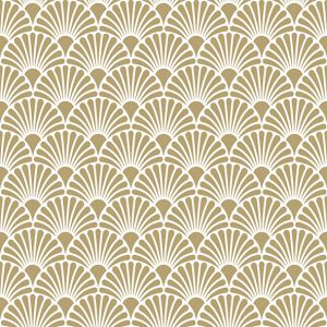 Lunch Napkin - Art Deco GOLD-WHITE