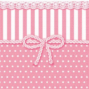 Lunch Napkin - Bow ROSE