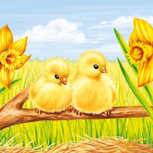 Lunch Napkin - Easter Starts