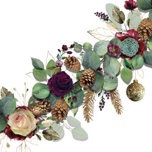 Lunch Napkin - Eucalyptus WHITE
