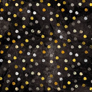 Lunch Napkin - Swirling Dots BLACK