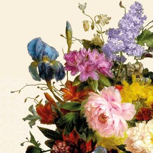 Lunch Napkin - Still Life Bouquet CREAM