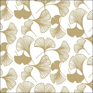 Lunch Napkin - Gingko GOLD