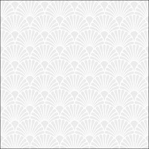 Lunch Napkin - Art Deco White/Pearl