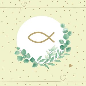 Lunch Napkin - Communion Branch GREEN