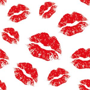 Lunch Napkin - Kisses WHITE