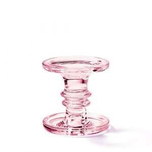 Candle Holder - ROSE Glass Standing (LARGE)