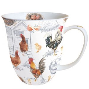 MUG (Fine Bone China) - Chicken Farm (400 mL)