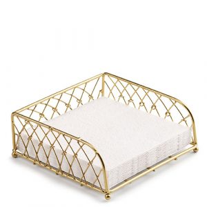 Napkin Holder LUNCH - Knotted Wire (GOLD)
