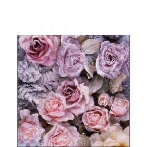 Cocktail Napkin - Winter Roses
