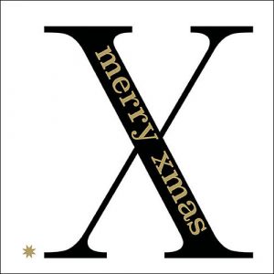 Lunch Napkin - Big X Black