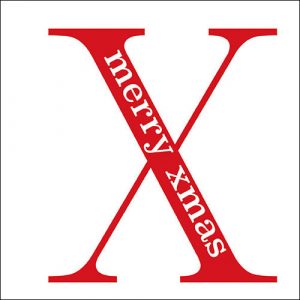 Lunch Napkin - Big X Red