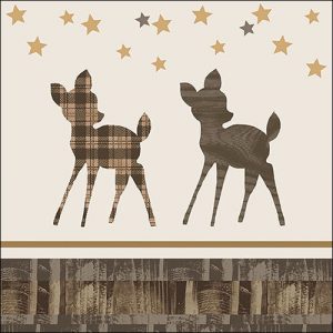 Lunch Napkin - Wooden Deer