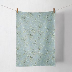 Kitchen Towel - Mistletoe All Over GREEN