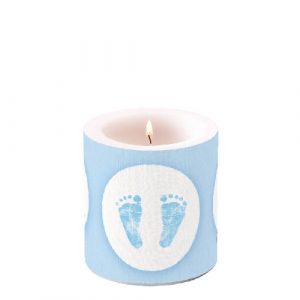 Candle SMALL - Baby Steps BOY