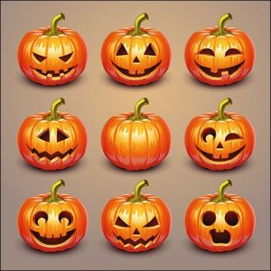 Lunch Napkin - Halloween Pumpkins