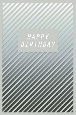 Greeting Card (Birthday) - Birthday Stripes