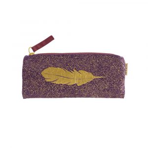 Pencil Bag - Feather PURPLE