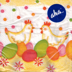Lunch Napkin - Easter (Chicken with Eggs)