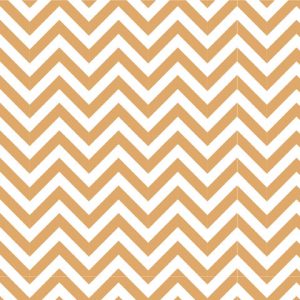 Lunch Napkin - GOLD Chevron