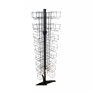 DISPLAYER - Cocktail Napkin Floor SPINNER (BLACK)