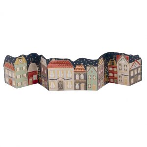 BANNER Greeting Card (Advent Calendar) - Winter Night Houses
