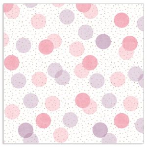 Lunch Napkin - Dots PINK-PURPLE