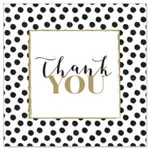 MINI Greeting Card (All Occasions) - Thank you