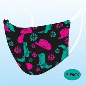 Face Mask - Boots Hats (Adult) - 2 PACK