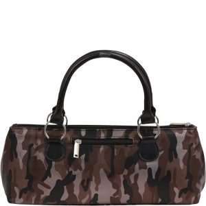 Wine Clutch - CAMOUFLAGE COFFEE Insulated Single Bottle Wine Tote