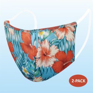 Face Mask - Hibiscus Flower (Adult) - 2 PACK