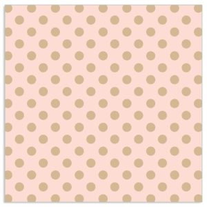 Lunch Napkin - Gold Dots on PINK
