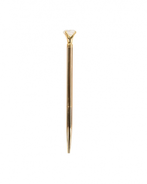 Writing Instrument - Luxury Pen with CRYSTAL Accent (GOLD)
