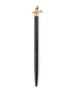 Writing Instrument - Luxury Pen with HUMMING BIRD Accent (BLACK)