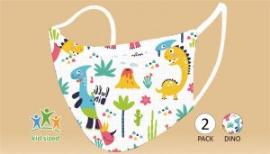 Face Mask - Dino (Kids) - 2 PACK