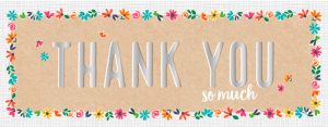 LONG Greeting Card (All Occasions) - Thank you So Much