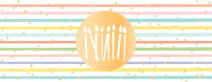 LONG Greeting Card (Birthday) - Birthday Candles