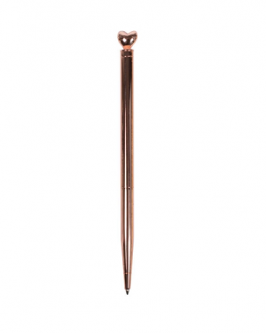 Writing Instrument - Luxury Pen with HEART Accent (ROSE GOLD)