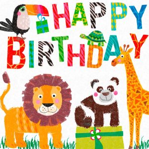 Lunch Napkin - Fun Birthday Animals