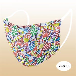 Face Mask - Christmas Candy (Kids) - 2 PACK