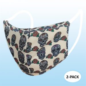 Face Mask - Sugar Skull (Adult) - 2 PACK